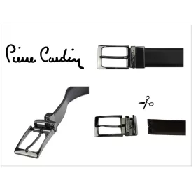   Pierre Cardin FWJX5 kék-fekete forgatható férfi bőr öv 125 x 3.5 cm