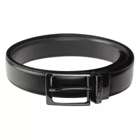   Pierre Cardin FWJX5 fekete-barna forgatható férfi bőr öv, derékszíj  125 x 3.5 cm