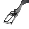 Pierre Cardin FWJX5 fekete-barna forgatható férfi bőr öv, derékszíj  125 x 3.5 cm