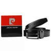 Pierre Cardin FWJX5 fekete-barna forgatható férfi bőr öv, derékszíj 130 x 3.5 cm