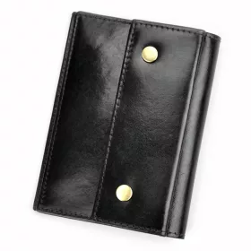   Rovicky N02-RVT RFID fekete férfi bőr pénztárca 9.5 x 12.5 x 1.8 cm