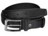 Pierre Cardin 5011 ROB01 fekete férfi marhabőr öv 125 x 3.5 cm