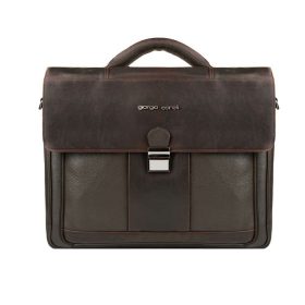   Giorgio Carelli férfi, bőr, sötétbarna laptoptartós aktatáska, oldaltáska