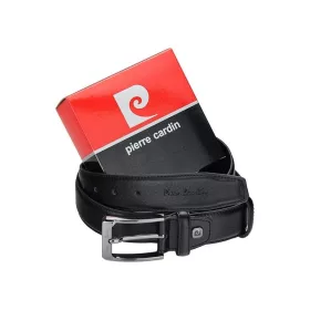  Pierre Cardin 5011 ROB01 fekete férfi marhabőr öv 115 x 3.5 cm
