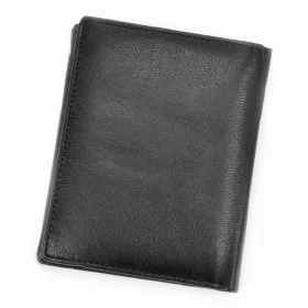   Money Kepper CC 5601 fekete-kék férfi bőr pénztárca 10.3 x 13 x 2 cm