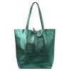 Patrizia 419-013-02 MET kék női bőr kézitáska, shopper 37 x 38 x 13 cm