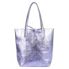 Patrizia 419-013-02 MET kék női bőr kézitáska, shopper 37 x 38 x 13 cm