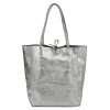 Patrizia 419-013-02 MET kék női bőr kézitáska, shopper 37 x 38 x 13 cm
