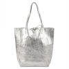 Patrizia 419-013-02 MET kék női bőr kézitáska, shopper 37 x 38 x 13 cm