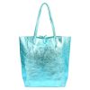Patrizia 419-013-02 MET kék női bőr kézitáska, shopper 37 x 38 x 13 cm