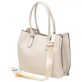   Pierre Cardin bézs rostbőr női kézitáska, válltáska 35,5 x 27,5 x 11 cm