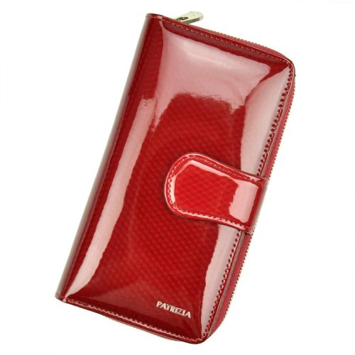 PATRIZIA CB-116 RFID piros női bőr pénztárca 9.5 x 16.5 x 3.5 cm