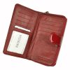 PATRIZIA CB-116 RFID piros női bőr pénztárca 9.5 x 16.5 x 3.5 cm