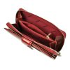 PATRIZIA CB-116 RFID piros női bőr pénztárca 9.5 x 16.5 x 3.5 cm