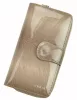 Patrizia FF-116 női mintás taupe színű bőr pénztárca, RFID 9,5 × 16,5 cm