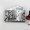 PATRIZIA SN-102 RFID szürke kígyóbőr mintás női bőr pénztárca 18.5 x 10 x 4 cm