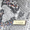PATRIZIA SN-102 RFID szürke kígyóbőr mintás női bőr pénztárca 18.5 x 10 x 4 cm