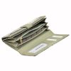 PATRIZIA SN-102 RFID szürke-pink kígyóbőr mintás női bőr pénztárca 18.5 x 10 x 4 cm