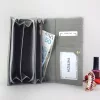 PATRIZIA SN-106 RFID szürke kígyóbőr mintás női bőr pénztárca 19 x 10 x 4 cm