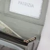 PATRIZIA SN-106 RFID szürke kígyóbőr mintás női bőr pénztárca 19 x 10 x 4 cm