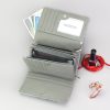PATRIZIA SN-112 RFID szürke kígyóbőr mintás női bőr pénztárca 15.5 x 10 x 4 cm