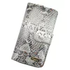 PATRIZIA SN-116 RFID szürke kígyóbőr mintás női bőr pénztárca 9.5 x 16.5 x 3.5 cm