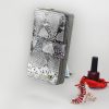 PATRIZIA SN-116 RFID szürke kígyóbőr mintás női bőr pénztárca 9.5 x 16.5 x 3.5 cm