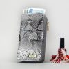 PATRIZIA SN-116 RFID szürke kígyóbőr mintás női bőr pénztárca 9.5 x 16.5 x 3.5 cm