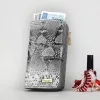 PATRIZIA SN-116 RFID szürke kígyóbőr mintás női bőr pénztárca 9.5 x 16.5 x 3.5 cm