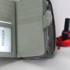 PATRIZIA SN-116 RFID szürke kígyóbőr mintás női bőr pénztárca 9.5 x 16.5 x 3.5 cm