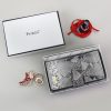 PATRIZIA SN-116 RFID szürke kígyóbőr mintás női bőr pénztárca 9.5 x 16.5 x 3.5 cm