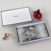 PATRIZIA SN-119 RFID szürke kígyóbőr mintás női bőr pénztárca 19.5 x 10.5 x 2.5 cm