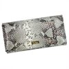 PATRIZIA SN-122 RFID szürke kígyóbőr mintás női bőr pénztárca 19.5 x 10 x 4 cm