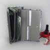 PATRIZIA SN-122 RFID szürke kígyóbőr mintás női bőr pénztárca 19.5 x 10 x 4 cm