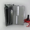 PATRIZIA SN-122 RFID szürke-narancs kígyóbőr mintás női bőr pénztárca 19.5 x 10 x 4 cm
