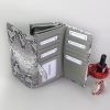 PATRIZIA SN-122 RFID szürke kígyóbőr mintás női bőr pénztárca 19.5 x 10 x 4 cm