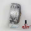 PATRIZIA SN-123 RFID szürke kígyóbőr mintás női bőr pénztárca 18.5 x 10 x 3.5 cm