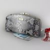 PATRIZIA SN-123 RFID szürke kígyóbőr mintás női bőr pénztárca 18.5 x 10 x 3.5 cm