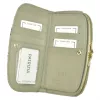 PATRIZIA SN-123 RFID szürke-pink kígyóbőr mintás női bőr pénztárca 18.5 x 10 x 3.5 cm