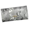 PATRIZIA SNR-100 RFID szürke kígyóbőr mintás női bőr pénztárca 18.5 x 9.5 x 4 cm