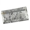 PATRIZIA SNR-102 RFID szürke kígyóbőr mintás női bőr pénztárca 18.5 x 10 x 4 cm