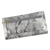 PATRIZIA SNR-102 RFID szürke kígyóbőr mintás női bőr pénztárca 18.5 x 10 x 4 cm