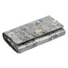 PATRIZIA SNR-102 RFID szürke kígyóbőr mintás női bőr pénztárca 18.5 x 10 x 4 cm