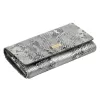 PATRIZIA SNR-102 RFID szürke kígyóbőr mintás női bőr pénztárca 18.5 x 10 x 4 cm