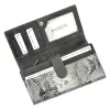 PATRIZIA SNR-102 RFID szürke kígyóbőr mintás női bőr pénztárca 18.5 x 10 x 4 cm