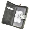 Patrizia női, croco mintás szürke bőr pénztárca, RFID 9,5 × 17 cm
