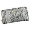 PATRIZIA SNR-119 RFID szürke kígyóbőr mintás női bőr pénztárca 20 x 10 x 2.5 cm