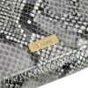 PATRIZIA SNR-122 RFID szürke kígyóbőr mintás női bőr pénztárca 19.5 x 10 x 4 cm
