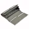 PATRIZIA SNR-122 RFID szürke kígyóbőr mintás női bőr pénztárca 19.5 x 10 x 4 cm