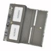 PATRIZIA SNR-122 RFID szürke kígyóbőr mintás női bőr pénztárca 19.5 x 10 x 4 cm